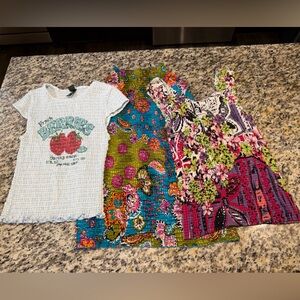 Lot of 3 Y2K popcorn tops